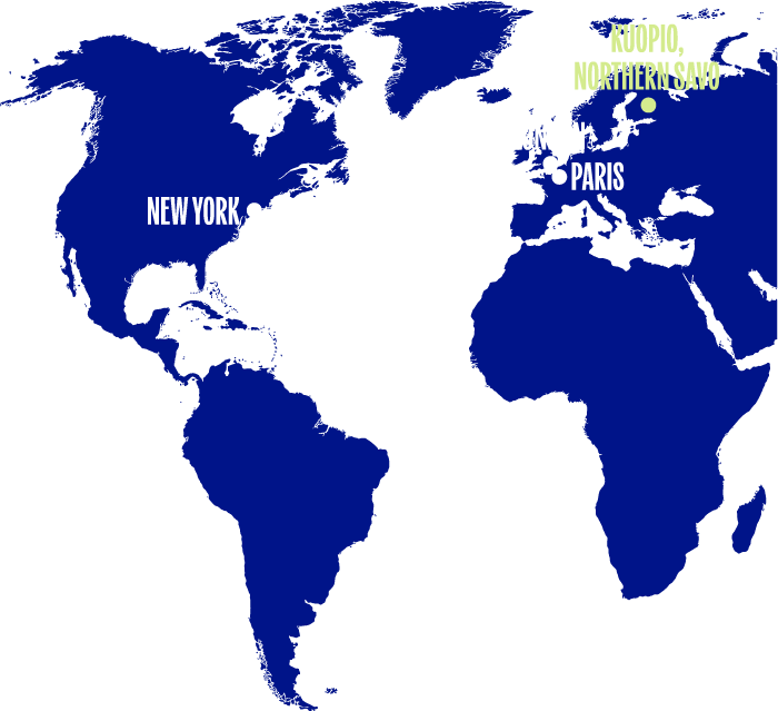 Partial world map